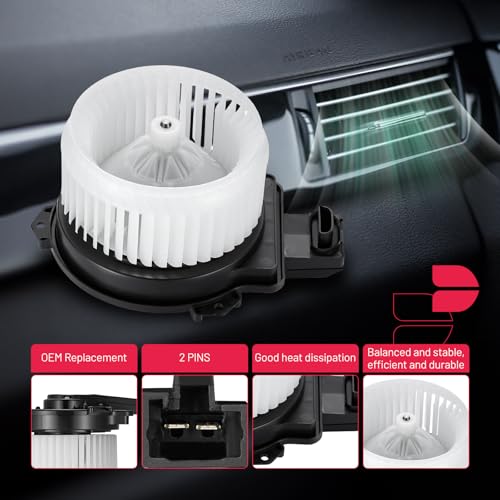 Image of BDFHYK AC Heater Blower Motor Fan 700354 Compatible with Honda 2015-2020 Fit Hatchback with Fan Cage,HVAC Blower Motor Assembly Replacement for 79310T5RA01 2311903 PM4374 BM10023C