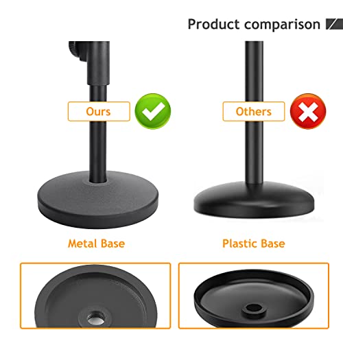 Support de microphone de bureau Avatar en métal robuste compatible AT2020 et AT2035 - 6