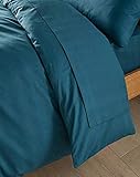Lawrance Caprino Sábanas de cama 100% polialgodón tamaño individual, doble king ✔ Mejor precio oferta calidad ✔ Free Express P&P, algodón poliéster, verde azulado, suelto