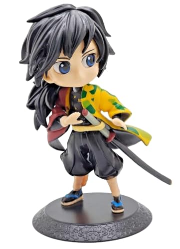 Image of Anime Cartoon Character Q Posket Action Figure | Limited Edition | Attractive Lightweight Durable Toy Figures for Home Decors Office Desk and Study Table (Giyu Tomioka)