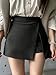 Women's Casual Skort with Side Slit Summer Fashion Skirt for Outfits Black