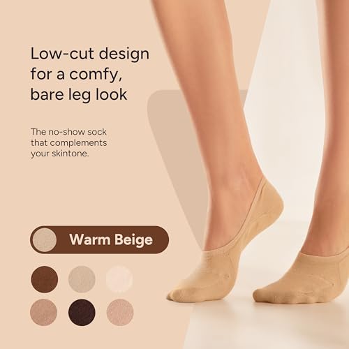 Image of Eedor No Show Socks Women - Low Cut Ankle, Non Slip
