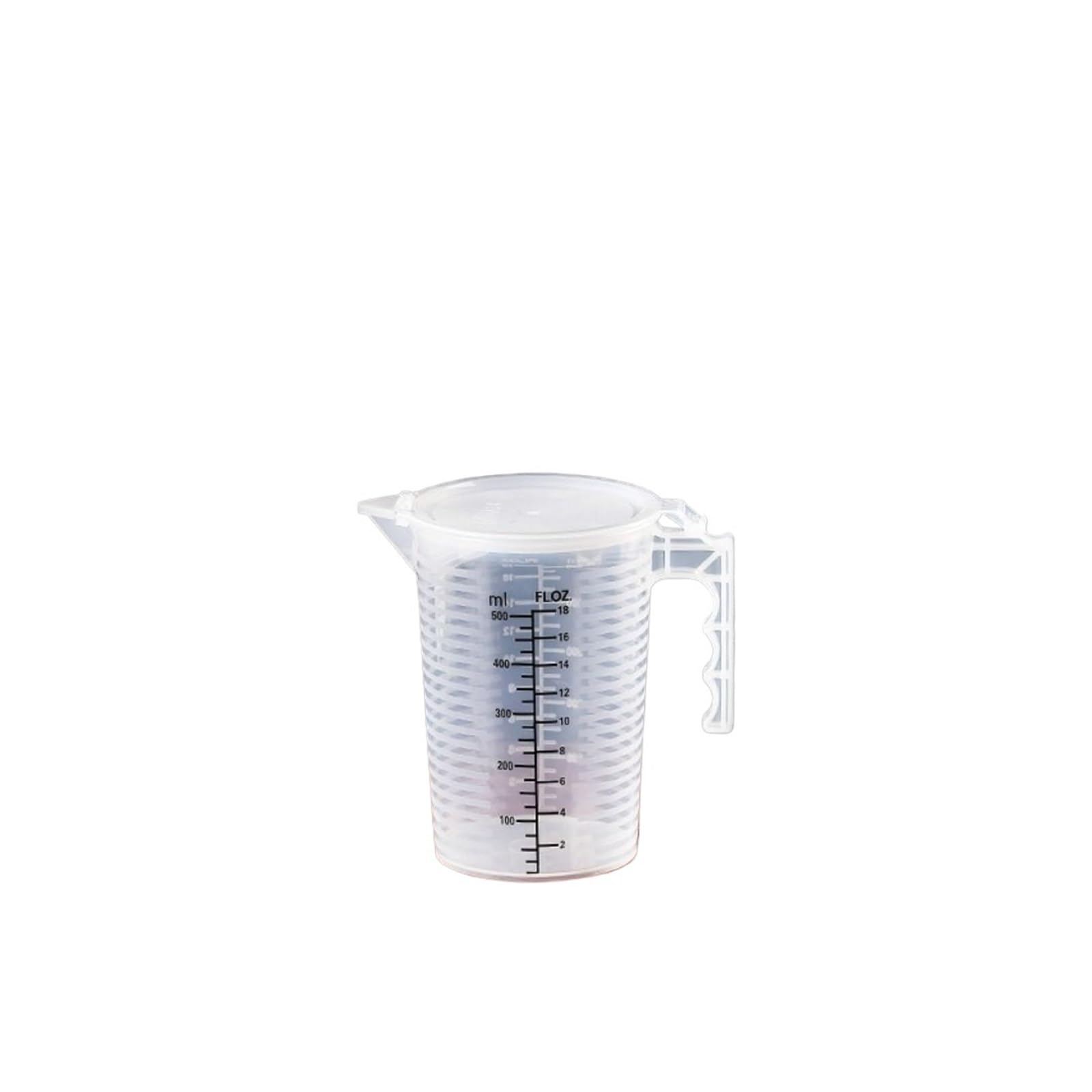 Pichet de mesure pour liquide fini les débordements tasse graduée 500ml en plastique transparent