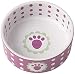 Pet Rageous 2 Cup Daisy Dots Bowl, 5", Raspberry
