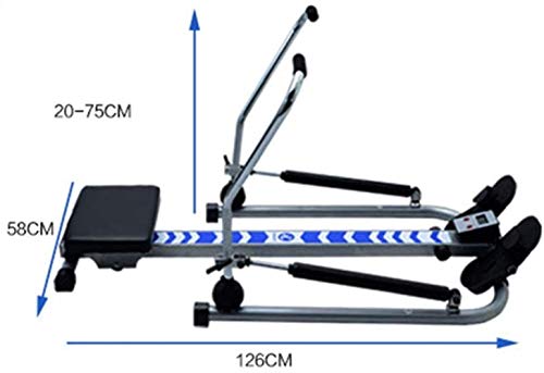Image of Home Rowing Machine Rowing Machines for Home Use Indoor Rower Hydraulic Rower Trainer Adjustable Resistance Hd Data Display Maximum Load 140kg Suitable for Home Fitness Exercise