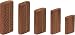 Festool 494869 Domino Tenon, Sipo Mahogany For Outdoor Use, 5 x 19 x 30mm, 300-Pack