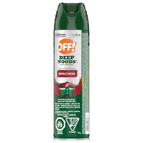 OFF! Deep Woods Tick & Mosquito Repellent Spray, Extended 25% DEET Bug Protection, Outdoor Insect Repellent for Camping Fishing Hiking, Deer Flies Spray, Fragrance-Free, 225g image 6