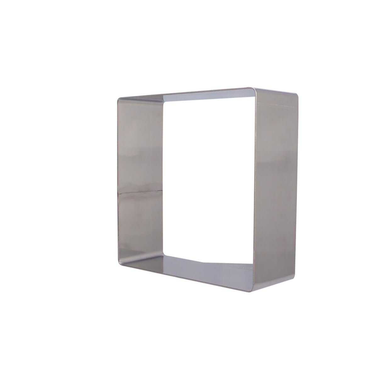 BESTonZON Baking Supplies Square Mousse Stainless Steel Cake Ring Mousse Cutter Cake Dessert Ring Pastry Mould Baking Tool (7 Inch) Cake Pan