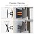 XINLEI Ultra Slim Full Motion TV Wall Mount for Most 37"-90" Flat/Curved TV, Swivel Tilt Bracket with Articulating 6 Arms, Support 120lbs, Max VESA 600x400mm, Fits 12”/16" Wood Stud, MAUS02