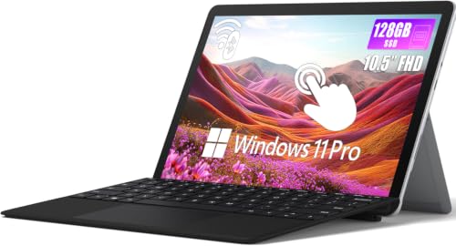 Microsoft Surface Go 2 10.5' FHD Tablet, 2-in-1 Touchscreen Laptop, Intel Core m3-8100Y, 8GB RAM, 128GB SSD, Japanese Keyboard, USB-C, Windows 11 Pro, Ultra-Portable Tablet PC (Renewed)