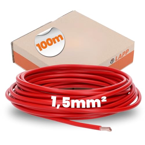 Lapp Drut okablowania H07V-K 4520041-100 1 x 1,50 mm² Czerwony 100 m
