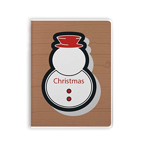 Carnet de Noël au motif bonhomme de neige idéal pour le journal intime d'hiver