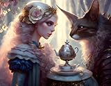 Leinwand Gemälde Kunst Poster Seltsame Tiere 50x70cm Kein Rahmen