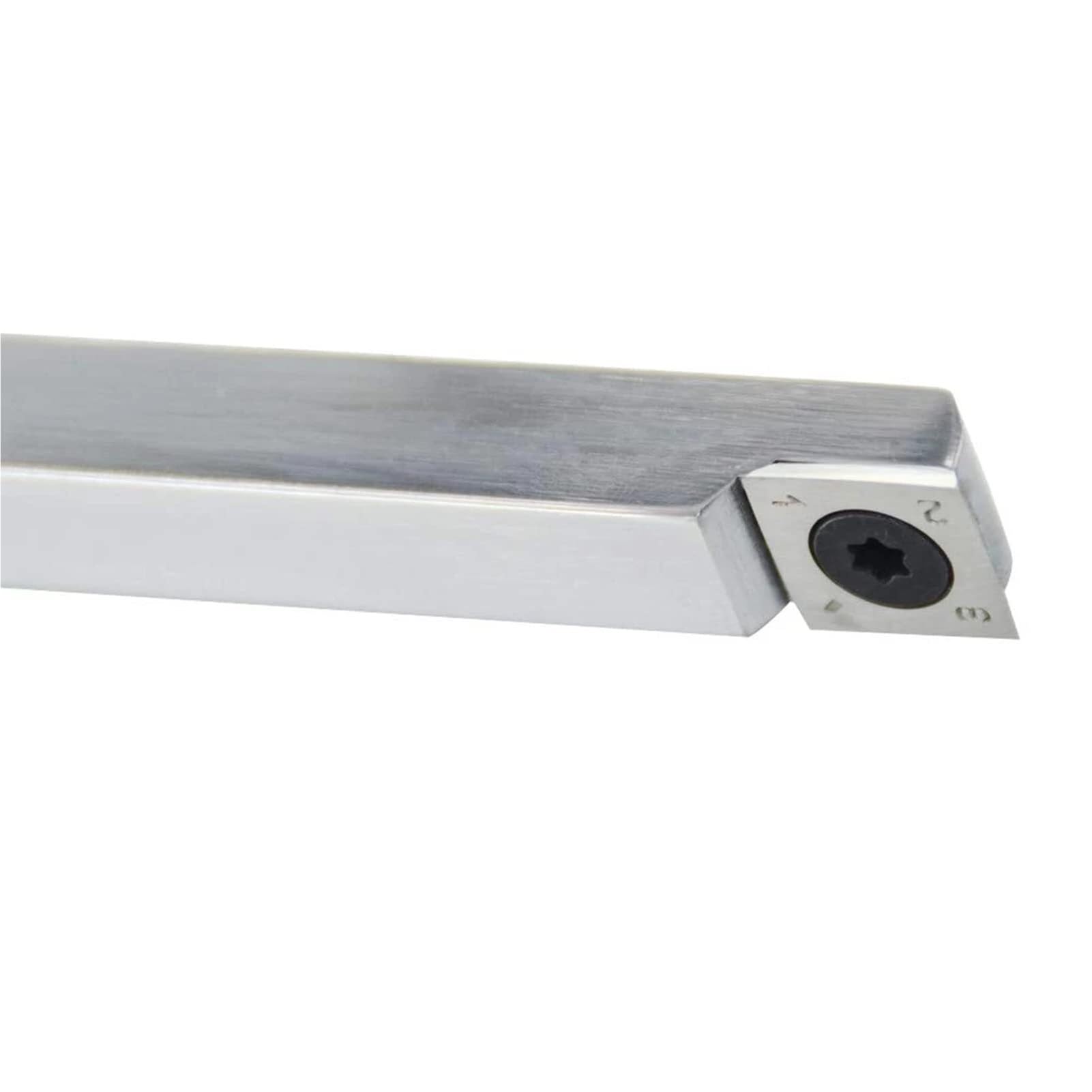 Utensili for tornitura for legno Scalpello for tornio con punta in carburo più ruvida 18 pollici a grandezza naturale con inserto quadrato in carburo 15X15x2,5 mm con raggio e una vite for hobbisti de