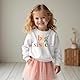Große Schwester Sweatshirt Big Sister Pullover Baby Mädchen Outfits Geschwister Kleidung Neugeborenen Pulli Schwesterchen Autumns Winter Sweater Kinder Rundhals Langarmshirt(Weiß,12-18Monate)