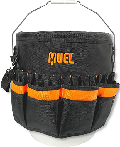 Muel Bucket Tool Organizer - 53 Pocket Bucket Caddy For 5 Gallon Buckets - Durable And Waterproof Bag #TOP5