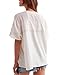 Free People Womens Dorothy Tee Ivory MD (Women's 8-10) One Size
