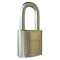 Lince Lucchetto In Ottone 300/40 – Arco Normale 40mm, Corpo Lucido Con Doppia Sicurezza