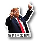 I Did That Tariff Donald Trump Meme Sticker Outdoor Waterproof Sticker Pack 2 in x 2 in - 100 Die Cut Decals Political Humor