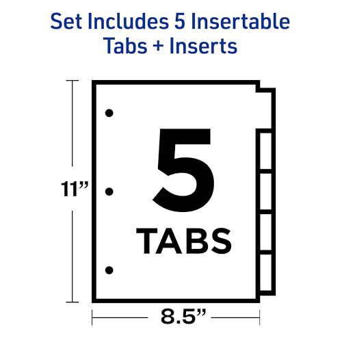 Intercalaires Big Tab 5 onglets multicolores renforcés format Lettre chamois WorkSaver - 2