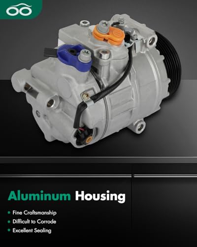 Image of SCITOO AC Compressor fit for Mercedes-Benz SL500 5.0L 2003-2006 | Fast Cooling, Ultra Low Noise (≤72 dB)Air Conditioner Compressor with Clutch, Easy Installation, 0012300211 0012302911
