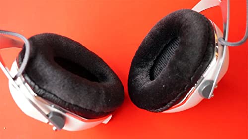 Almohadillas de mantenimiento de cuero para orejas compatibles con auriculares V-Moda Crossfade M-80 M80 XS (negro)