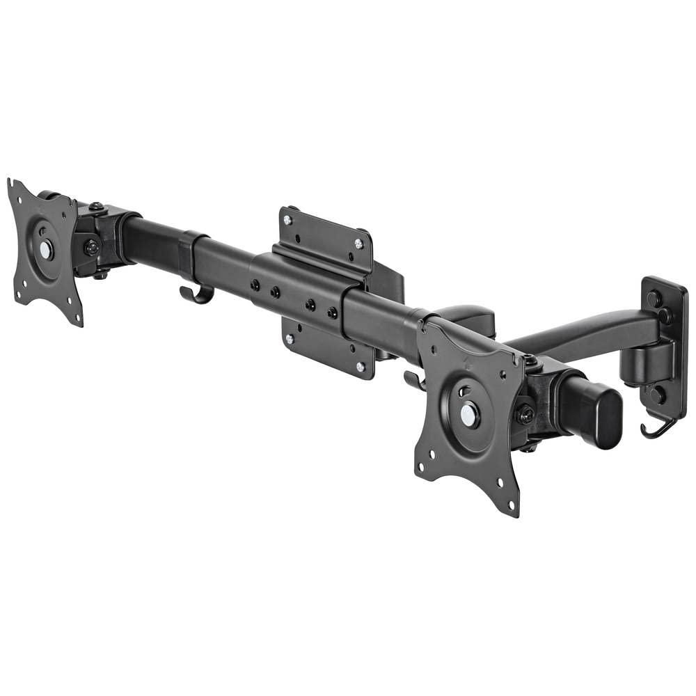 Speaka Professional SP-TVM-512 - Supporto da Parete per Monitor 2 x 33,0 cm (13) - 68,6 cm (27), Girevole, orientabile
