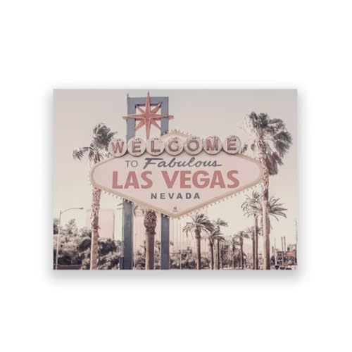 Panneau de Las Vegas décoration murale salon pour ambiance voyage rétro