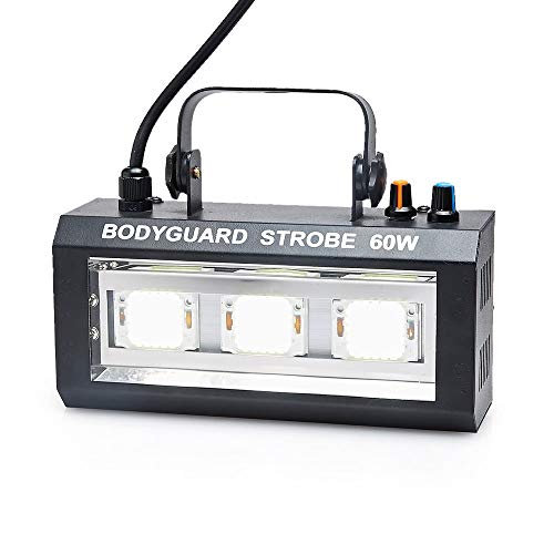 LED Stage Strobe light, DMX sound control 4/8 60W LED strobe light, for DJ Christmas party performance club discotheque (60W, without Remote)