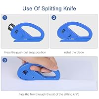 AiQInu 7 Stück Rakel für Folie, Rakelset zum Folieren, Rakel Set für Folierung mit Filzrakel Rakel, Präzisionsmesser,Cutter,Messer mit 5 Klingen, Folienrakel, für Fensterfolien und Auto Folien – Ansicht 7