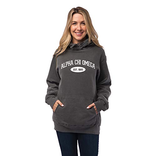Alpha Chi Omega Vintage Color Pullover Hooded Sweatshirt