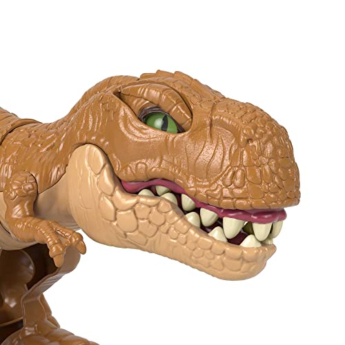 Fisher-Price Imaginext Jurassic World Dinosaur Toy Thrashin’ Action T. Rex Figure With Chomping Action For Preschool Kids Ages 3+ Years #TOP3