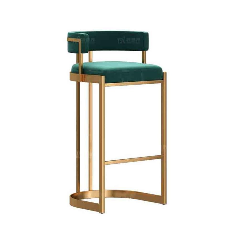 Tabourets de bar vert pour table haute et réception esprit luxe