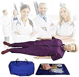 UIGJIOG Manikins Ganzkörpertraining Resecitation Dummy Erste Hilfe Brust Kompressionsmodell Simulator für künstliche Atemwege Training Bildung 170cm