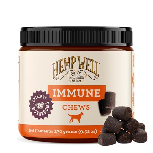 Hemp Well Immune Dog Soft Chews with Mushrooms