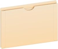 Vista 1 de Pendaflex File Jackets, Legal Size, Manila, 2" Expansion, Reinforced Straight-Cut Tabs with Thumb Cut, 50 Per Box (23200EE), Beige