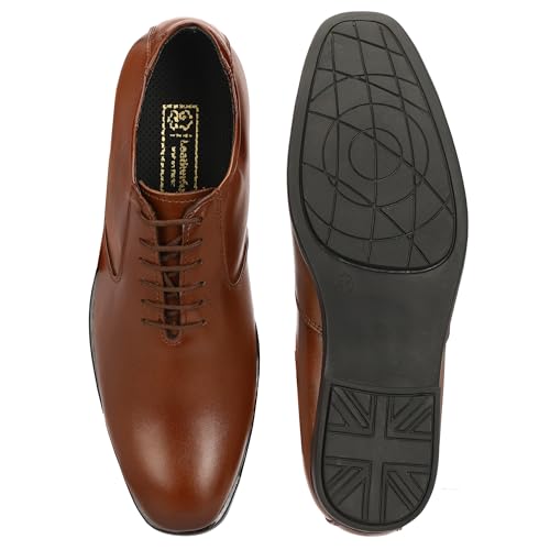 Image of Leatherful Formal Lace-up Derby Shoes for Men | Full Grain Leather | Office, Party, All Occassion | Genuine Leather | Smart Casual YKDB040