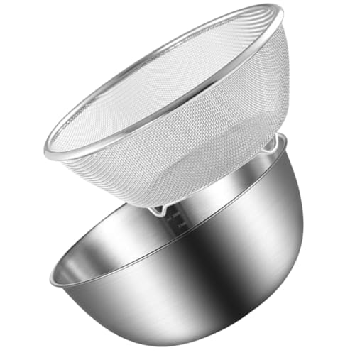 DONFAMDS ステンレス製メッシュザル 点 大容量フルーツ 野菜洗浄ボウル 衛生的で耐衝撃性 キッチン用多機能水切りバスケット