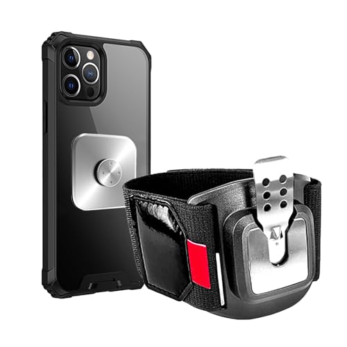 Estuche De Brazalete Del Teléfono: Estuche De Teléfono Inteligente Rotativo Bloqueo Automático, Brazaletes De Teléfono Celular Para Correr, Senderismo, Ciclismo, Estado Físico Y Conducción ¡Mantenga s