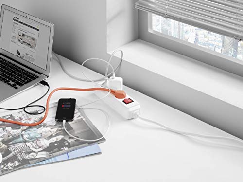 Miniatura 5 de Durable 503510 Caja Para Regleta De Enchufe Y Cables Cavoline Box S Para La Cinta De Alimentación De 3 Vías, Con Patas De Goma, 246x116x128 Mm Gris Claro Caja