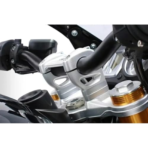 Rehausseur de guidon 20 mm pour R NINE T Urban et Racer adaptateur argenté