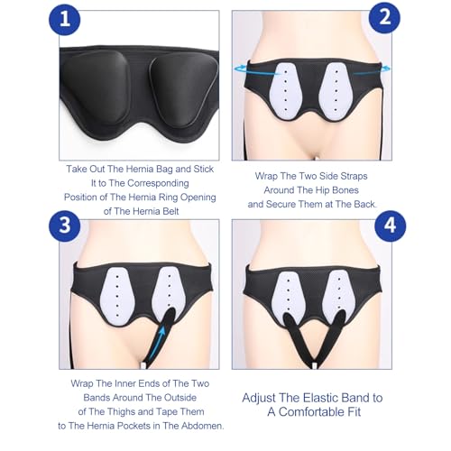 Faja de Hernia Ajustable para Hombre y Mujer con Almohadillas miniatura 6