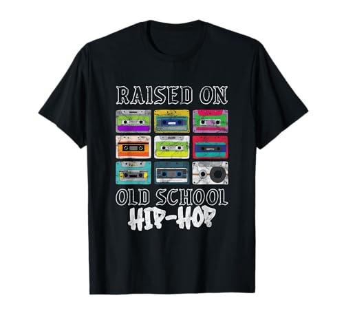 Élevé sur le hip hop oldschool. Cassette de musique rap T-Shirt