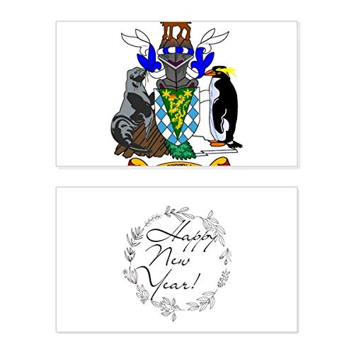 Tarjeta de Año Nuevo con emblema europeo SGSSI conmemorativa de alta calidad