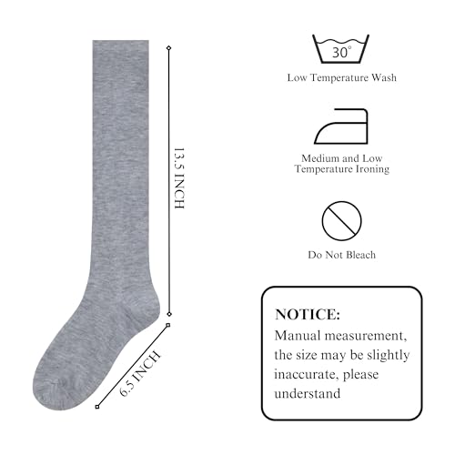 Image of Knee High Socks for Women, Long Tall Knee Tube Socks