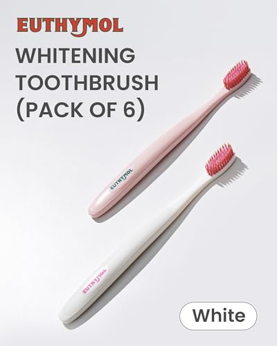 Cepillo de dientes blanqueante Euthymol pack de 6 unidades color blanco con cerdas suaves 2