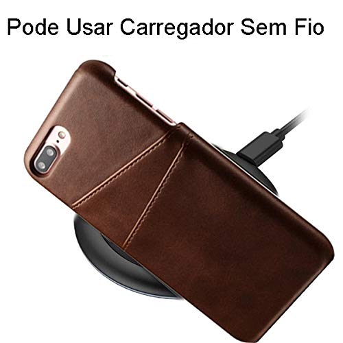 Capa Case Capinha Carteira Iphone 7 Plus 8 Plus Porta Cartões
