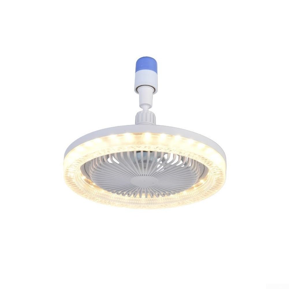 Ventilador de techo LED giratorio 360 tres velocidades E27