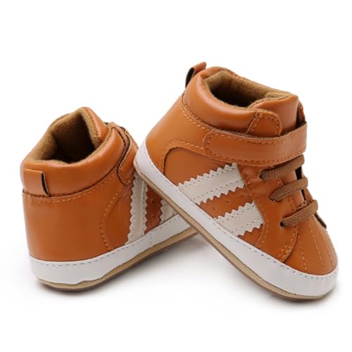 Baby Boys Girls Canvas Sneakers Toddler Anti-Slip Shoes Infant High-top First Walkers Newborn Crib Shoes3