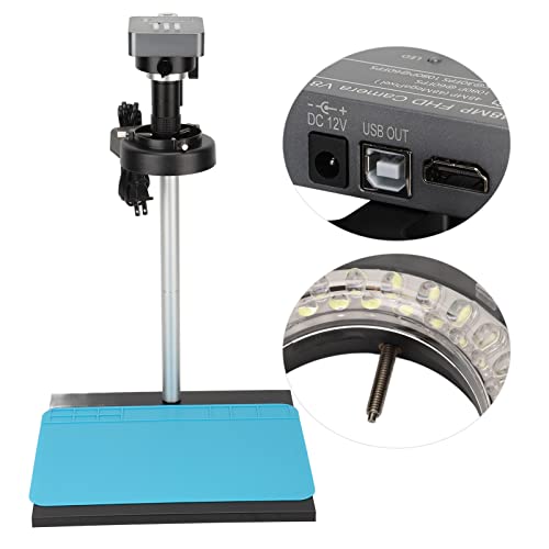 Microscope Camera Led Riing Light Video Recording 150X Lens Microscope Camera Kit 48Mp Image 1080P #TOP6